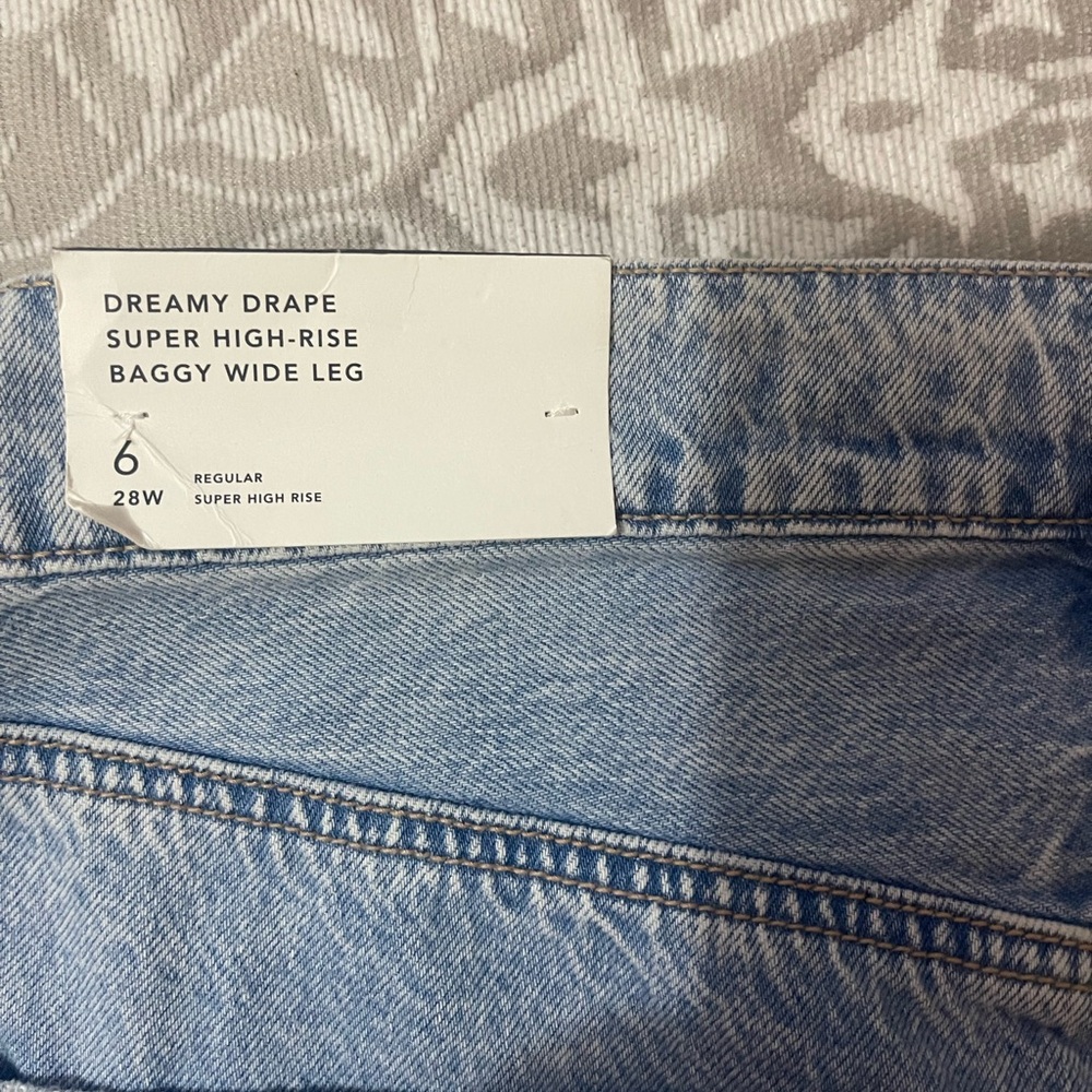 American Eagle Dreamy Drape Super Highrise Baggy Wide Leg